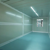 Bâtiment Modulaire Préfabriqué Pliable 20FT à Faible Coût et Couleur Personnalisée en Acier Galvanisé pour Bureau, Entrepôt et Stockage Moderne