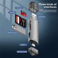 6 en 1 titiultifuntion 3,0 ARD eader Disk yype ic/ icicro SB/f/Slash Lash Rive Emory ARD eading ddapter Hone ccccessories