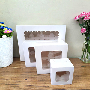 Vente chaude de haute qualité <span class=keywords><strong>en</strong></span> <span class=keywords><strong>carton</strong></span> blanc <span class=keywords><strong>mariage</strong></span> 12 trous Cupcake boîtes emballage Muffin papier tasse pour boulangerie - Product Image 3