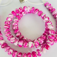 Câble de charge USB perlé tendance style bijoux, bracelet USB perlé rose scintillant, câble de données USB durable pour cadeau