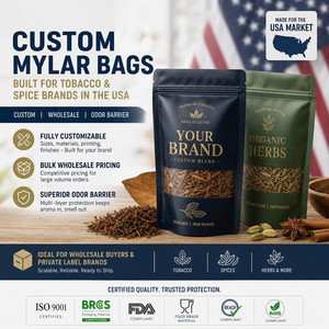 Bolsas Mylar Personalizadas a Prueba de Olores, al por Mayor, Termosellables, de <span class=keywords><strong>Papel</strong></span> de <span class=keywords><strong>Aluminio</strong></span>, para Almacenamiento de Alimentos, con Cierre Ziplock - Product Image 2