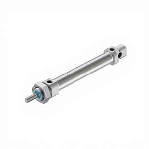 DSNU-12-210-PPV-A-MQ Mini Pneumatic Cylinder 12mm Bore 210mm Stroke <b>Double</b> Acting Round Air Cylinder with Adjustable Cushioning - Product Image 2