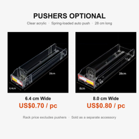 Présentoir à cigarettes 7 niveaux avec panneau arrière et boîte à lumière LED, taille personnalisée, revêtement en poudre époxy pour magasin de proximité et boutique de tabac