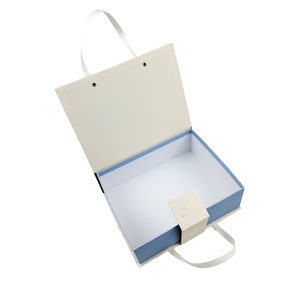 Scatola Regalo di Lusso in Cartone Personalizzabile con Logo, Stile Tutto in Uno, Portatile, con Manico e Chiusura Magnetica per Matrimoni e Natale - Product Image 3
