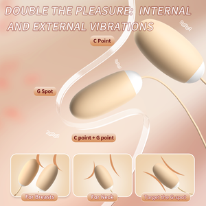 Scatola Magica 2 in 1 con Uovo Vibrante e Succhiante, Stimolatore per Clitoride e Capezzoli, Vibratore per Punto G e Vagina - Product Image 2