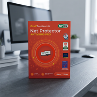 Net Protector Antivirus Pro 2026 para Seguridad Informática y Protección en Línea, 1 Usuario, 1 Año, Software de Seguridad Digital
