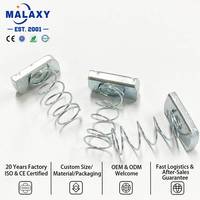 Mur Baut MALAXY Spring Nut M6 M8 M10 M12 Baja Karbon Grade 4.8 HDG Heavy Duty Supplier untuk Konstruksi Cable Tray Strut Nut