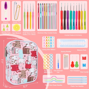 Wholesale Crochet Hooks Set DIY Hand Knitting Accessories Sewing Kit With <b>Wool</b> Yarn for Beginner - Product Image 2
