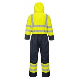 PORTWEST - S485YNRS Hi-vis dos tonos forrados Amarillo/azul marino overall - EAN 5036108196616 ROPA DE TRABAJO DE LA HI-VIS - Product Image 2