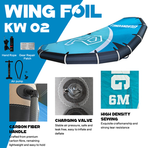 In Stock <b>Inflatable</b> Foil Wing With 6m Carbon Hydrofoil Surfboard Wind Surfing Wingfoil Water Sports KW02 in Stock <b>Inflatable</b> Fo - Product Image 3