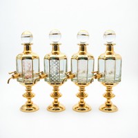 Bouteille de présentation en verre vide de 450 ml pour huile d'Attar et d'Oud, avec robinet, vente chaude directe usine