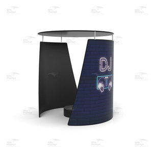 Offres Spéciales aérien tissu stand enceinte fond DJ Tension tissu présentoir Vogue Booth pour <span class=keywords><strong>360</strong></span> vidéobooth fête événements - Product Image 3