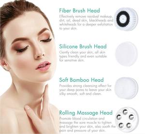 แปรงทำความสะอาดผิวหน้าแบบหมุนได้ 360 องศา ชาร์จผ่าน USB กันน้ำ พร้อมระบบสั่นทำความสะอาดรูขุมขนอย่างล้ำลึก - Product Image 2