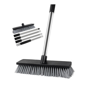 Balai télescopique multifonctionnel en acier et chenille, brosse écologique pour enlever les poils d'animaux, balai à poussière pour sols domestiques - Product Image 1