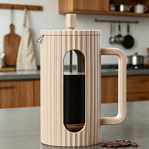 Cafetière à piston en acier inoxydable 304 de qualité supérieure, compatible induction, pour expresso et café italien, avec logo personnalisé pour la maison et le bureau - Product Image 2