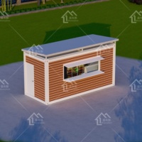 Quiosco Modular prefabricado de alta calidad, cabina de marco de acero pequeño, bajo coste, tienda a la venta