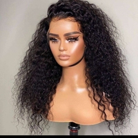 Perruque Lace Front de 40 pouces en Cheveux Brésiliens Vierge Remy, Transparente, Pré-épilée, avec Baby Hair, Sans Colle, Ligne de Cheveux Naturelle, Haute Densité