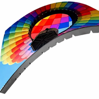Module d'affichage LED flexible Transtech, écran incurvé intérieur P2/P2.5/P3.076, utilisation commerciale, mur vidéo 600CD, HDR10+, 4K, 1 an de garantie