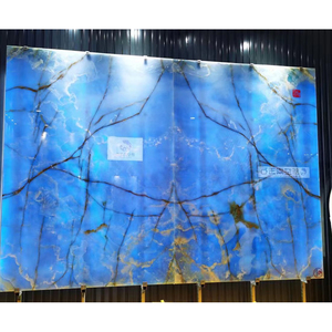 New Arrival Nhà Trang Trí Bất Transparent Blue <span class=keywords><strong>Onyx</strong></span> Xanh Aurora Đá Cẩm Thạch Cho Sàn Và Tường Gạch - Product Image 5