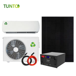 Prix d'usine Climatiseur solaire 100% <span class=keywords><strong>12000</strong></span> <span class=keywords><strong>Btu</strong></span> avec batteries Unité divisée réseau Système d'énergie solaire domestique Garantie 5 ans - Product Image 4