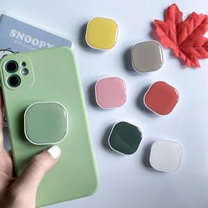 Pegangan Ponsel Persegi Logo Kustom Pemegang Ponsel Epoksi Warna Solid Soket Telepon Poppings Cetak Digital HD - Product Image 6