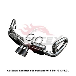 Vortex Aggressive Sport Sound Valved Stainless Steel <b>Exhaust</b> Fits Porsche 911 991 GT3 4.0L Racing Setup - Product Image 3