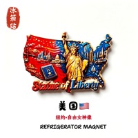 Aimant de réfrigérateur Statue de la Liberté de New York, États-Unis, Souvenir de voyage créatif, Décoration d'intérieur