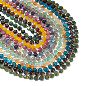 Nhà Máy Thiết Kế Mới Chữa Bệnh Pha Lê Bead Tự Nhiên Agate Đá Quý Vòng 8Mm Mặt Cắt Góc Lỏng Hạt - Product Image 1