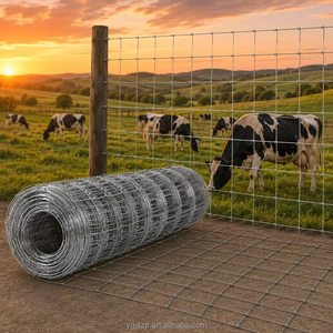 <span class=keywords><strong>Grillage</strong></span> métallique pour clôture de terrain agricole, clôture anti-rouille à nœuds fixes pour la protection des champs - Product Image 6
