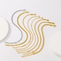 Bijoux fantaisie chaînes personnalisées en acier inoxydable or argent couleur serpent torsadé ovale chaîne liée Bracelet