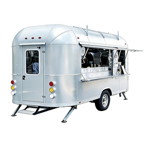 Food Truck Carré en Aluminium Entièrement Équipé avec Porche pour Snacks, Bonbons et Chips - Multifonctionnel et Personnalisable pour Utilisation Extérieure - Product Image 6