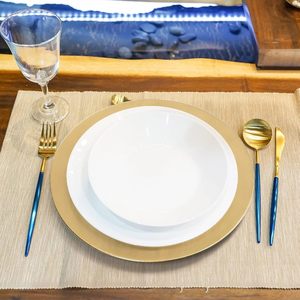 Assiettes de présentation en plastique de luxe multicolores, originales et attrayantes, pour mariages, fêtes et événements, vente en gros - Product Image 6