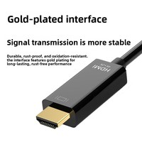 Cable Adaptador DP a HDTV Nuevo con Protección OTP Chapado en Oro de 4K HD 30Hz para PC, Laptop y TV, 1.8m