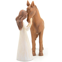 Décoration de cheval en résine peinte à la main Cadeaux de cow-girl pour les amoureux des chevaux Ornement de cheval sculpté pour femmes