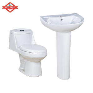 Commercio all'ingrosso di fabbrica moderno completo S-trappola da pavimento un pezzo da bagno Water Water Water Set con lavabo a mano - Product Image 1