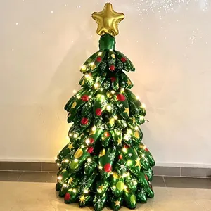 4D enorme albero di natale palloncini Foil palloncini a tema natalizio natale Merry Christmas Party Supplies 2024 decorazioni di capodanno