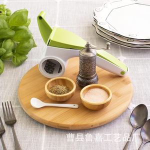 Wooden Rotating <b>Spice</b> Rack Single Layer Round Kitchen Countertop Storage Tray 360 Degree Turntable Airtight <b>Spice</b> <b>Jar</b> Organizer - Product Image 2
