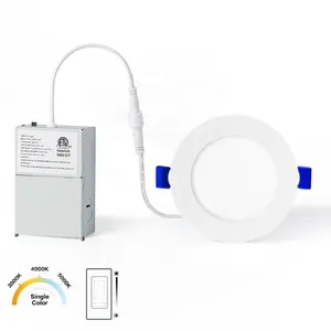 Nhà Máy Bán Trực Tiếp Nhúng Nhôm 4 "9 Wát Nồi Đèn Điều Chỉnh Dimmer Trắng Đen Led Bảng Điều Chỉnh Ánh Sáng