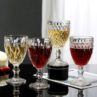 Verre à vin rouge et à champagne de style européen sans plomb, INS populaire, grand gobelet de mariage en diamant