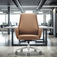 Chaise d'étude pour étudiants moderne, ergonomique, en cuir, réglable en hauteur