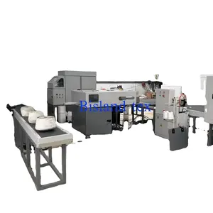 Automatic yarn cone bag formation and filling machine for yarn packing system in spinning mills