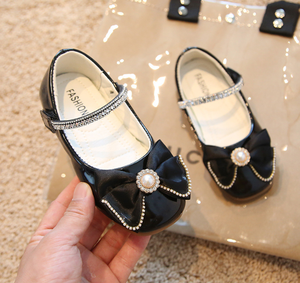 Chaussures habillées pour filles, nouvelle collection printemps, chaussures de princesse Mary Jane à nœud pour enfants, chaussures de fête pour bébés de 2 à 7 ans - Product Image 4