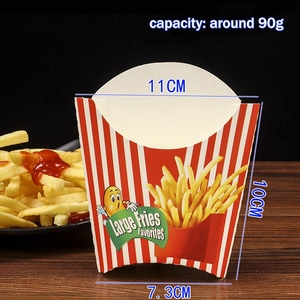卸売小型フライドポテトボックス持ち帰り用ファーストフード包装バーガーとフライドポテト用紙箱チップス用 - Product Image 5