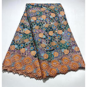 Sınır dantel Batik süper Glitter Glitter Glam pamuk balmumu tekstil Calico kumaş dikiş giysileri - Product Image 4