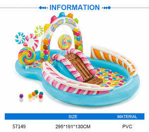 <span class=keywords><strong>INTEX</strong></span> 57149 grande taille <span class=keywords><strong>Trampoline</strong></span> maison de rebond aire de jeux extérieure pour enfants famille salle de jeux toboggan parc de bonbons piscine <span class=keywords><strong>gonflable</strong></span> - Product Image 3