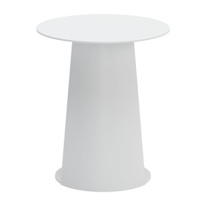 HMS 16 \ "tavolo da pranzo da esterno in alluminio bianco pieghevole per cortile cucina banchetto ospedale arrotondato finitura granito - Product Image 6