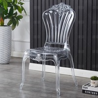 Chaise Trône Transparente Incassable 2026 en Acrylique pour Salle à Manger, Mariages, Banquets, Appartements, Salons, Hôtels et Événements