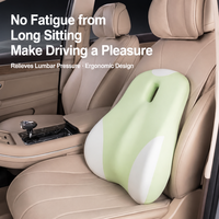 Nouvel oreiller ergonomique de soutien lombaire en mousse à mémoire de forme, coussin dorsal confortable pour voiture, chaise de bureau, toutes saisons