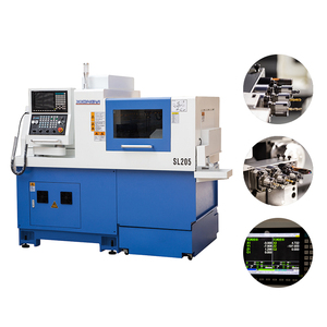 शिपमेंट विदेशी व्यापार नीति स्लाइडिंग हेड सटीक दोहरी स्पिंडल 205 स्विस प्रकार धातु काटने के लिए - Product Image 5