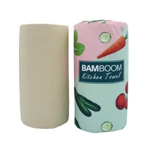 gute Absorbierfähigkeit Holzpulpe geprägte Küchenpapierhandtuchrolle Großhandel hochwertiges Reinigungstuch Handtuch Spule Toilettenpapier